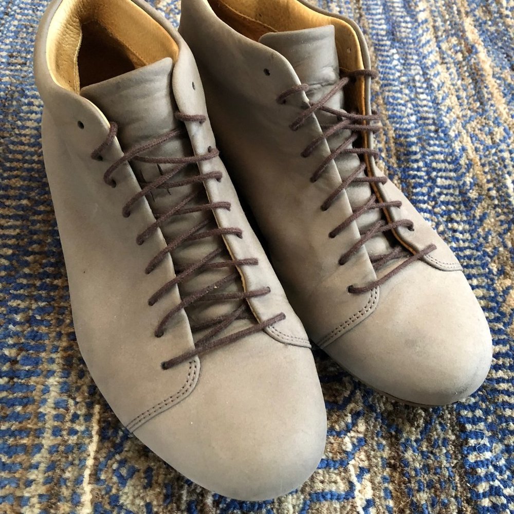 Handmade Ich Bin Atheist leather shoes - Size 37